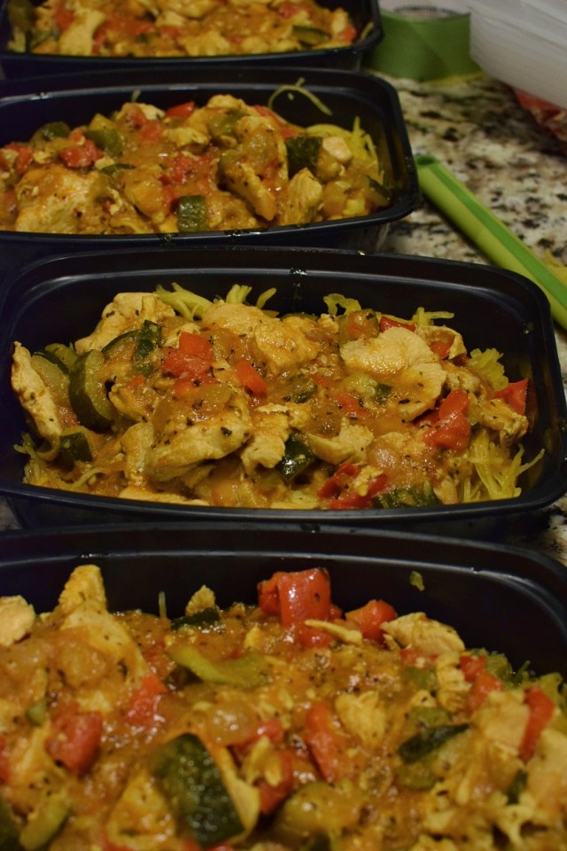 curry chicken meal prep