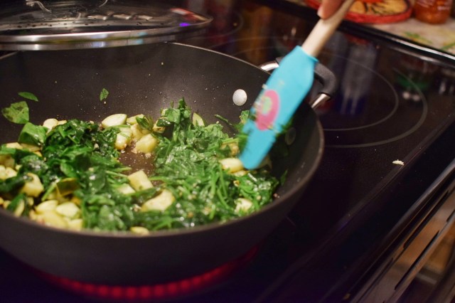 saute spinach