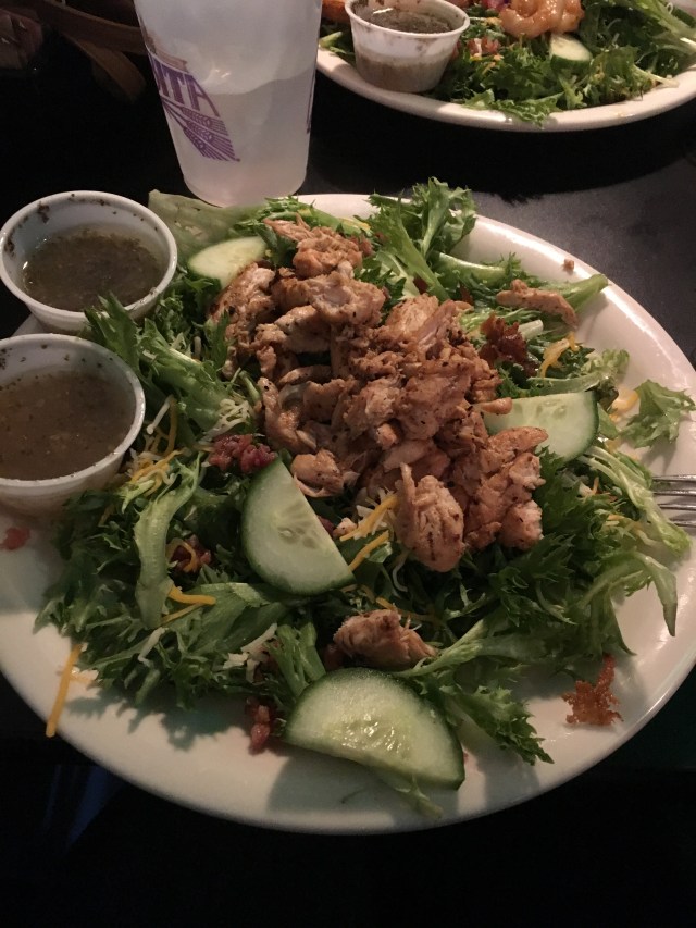 Cafe salad at Blu Jazz Cafe