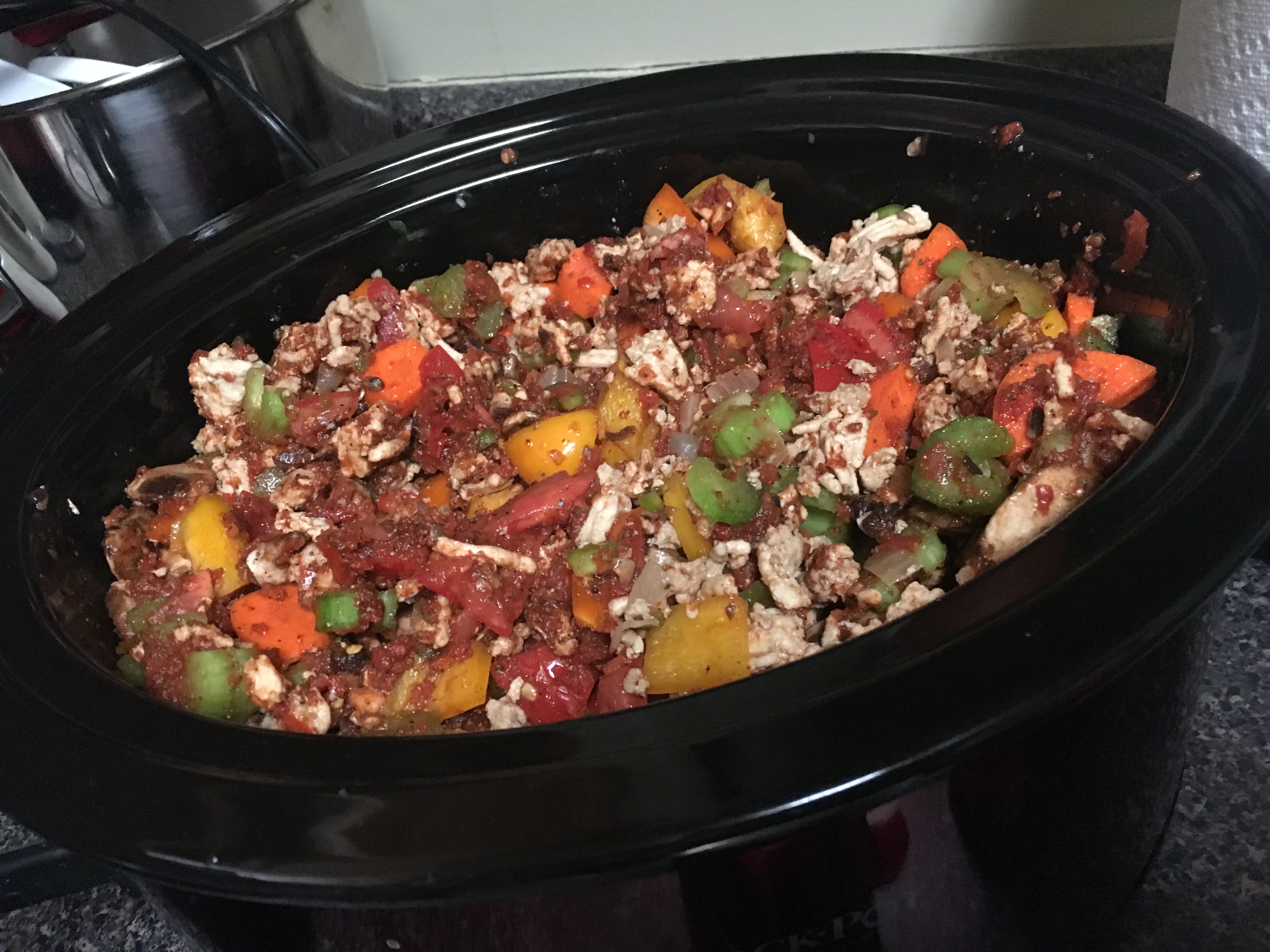 Uncooked turkey chili